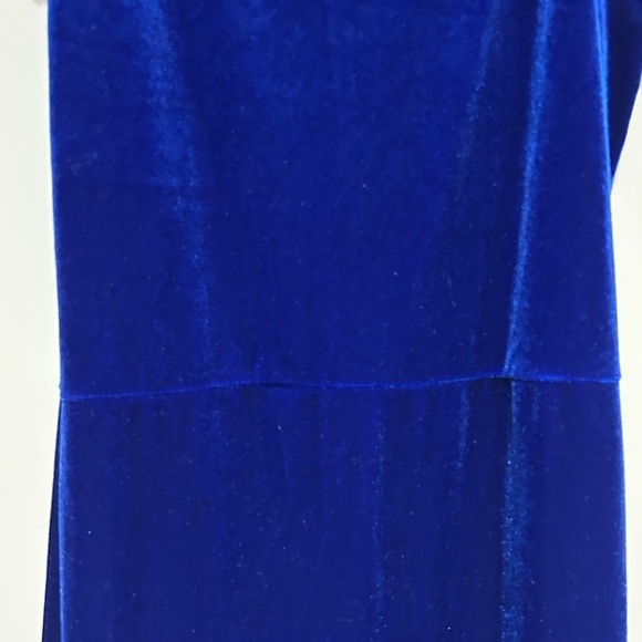 Blue long Slit Dress - Picture 4 of 8